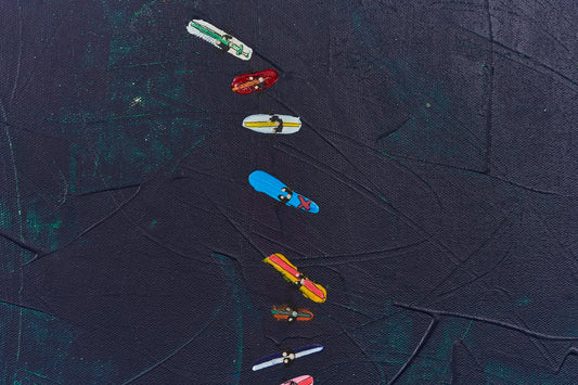 Circle of Life — original paddle out painting by Spencer Jensen