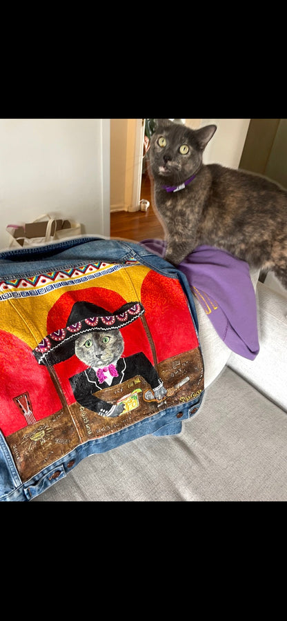 Keep the Car Running jacket with Maddie