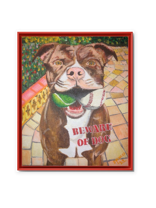 Beware of Dog artwork on a clean white gallery background