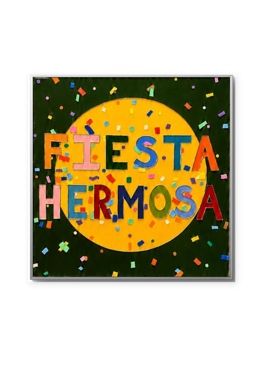 Fiesta Hermosa artwork on a clean white gallery background