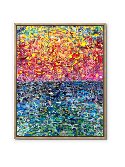 Plastic Sunset No. 2 artwork on a clean white gallery background